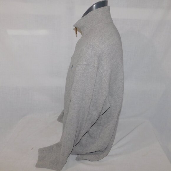 Polo Ralph Lauren Mens 2XL Gray Luxury Cotton Knit Quarter Zip Pullover Jumper - Picture 6 of 10
